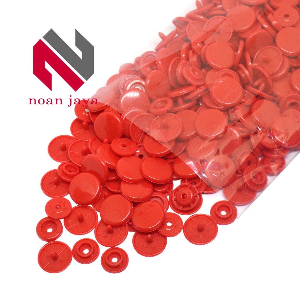 Jual KANCING JEPRET / CETET PLASTIK UKURAN 15 MM KC 1515 MERAH | Shopee ...