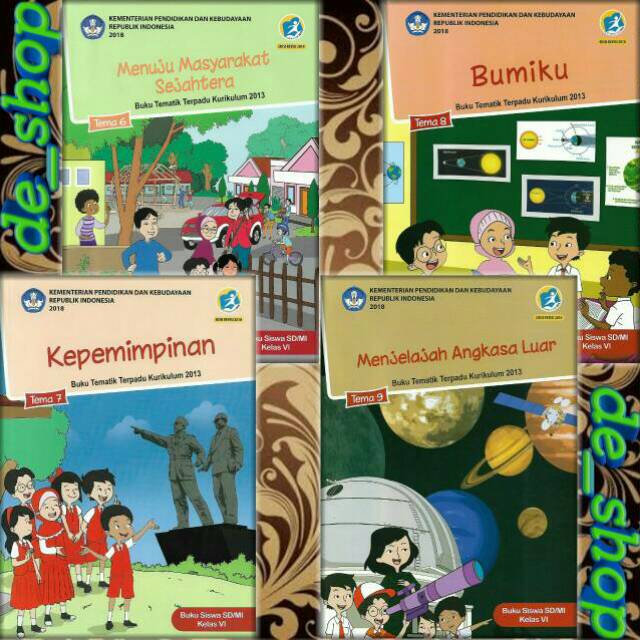 Jual BUKU TEMATIK SD PAKET KELAS 6 TEMA 6789 | Shopee Indonesia