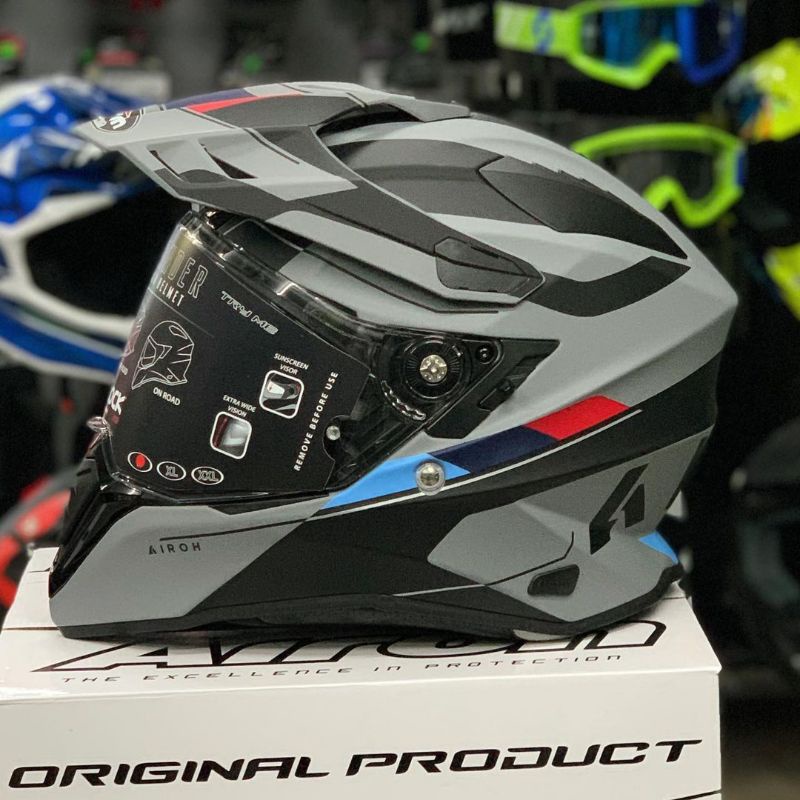 Jual HELM AIROH COMMANDER SKIL MATT 2021 ORIGINAL | Shopee Indonesia