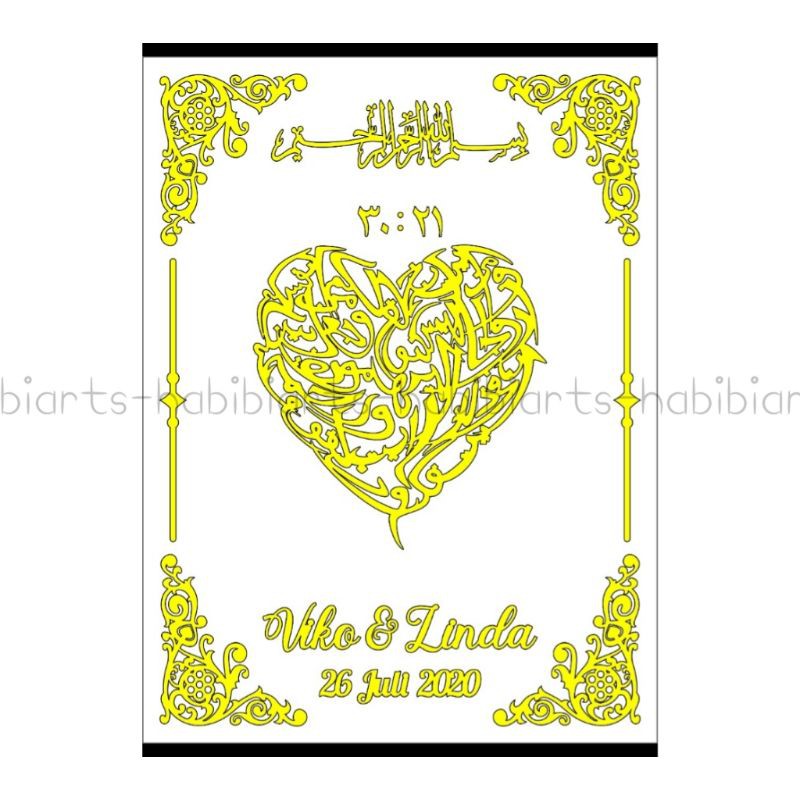 Jual Cutting Laser Akrilik / Akrilik utk Mahar / Mirror Cutting Laser