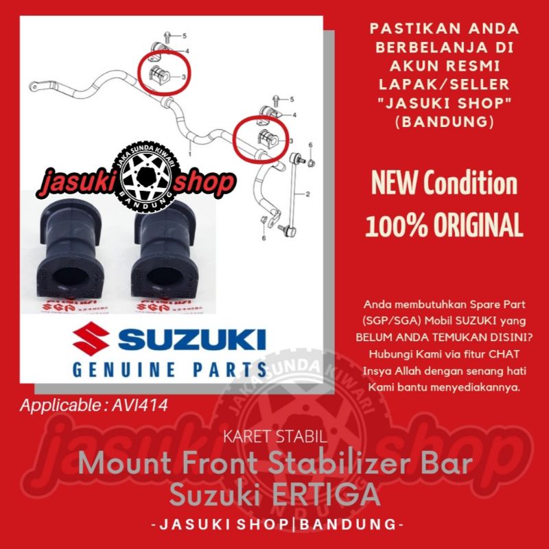 Jual Mounting Mount Bushing Bush Karet Stabilizer Stabil Stabiliser