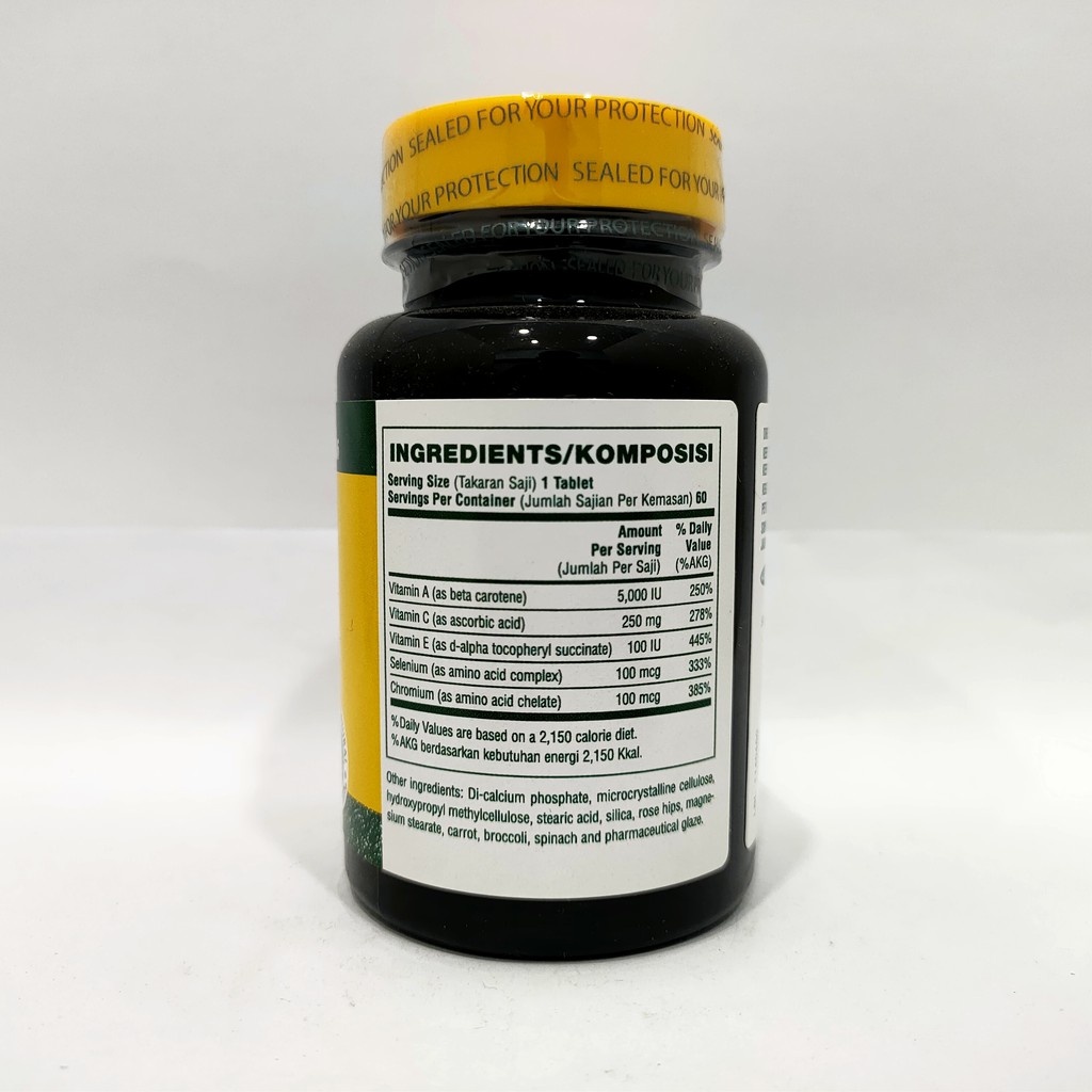 Jual Natures Plus SP Antiox (Super Antioxidants) - 60 Tablets (ED JULI ...