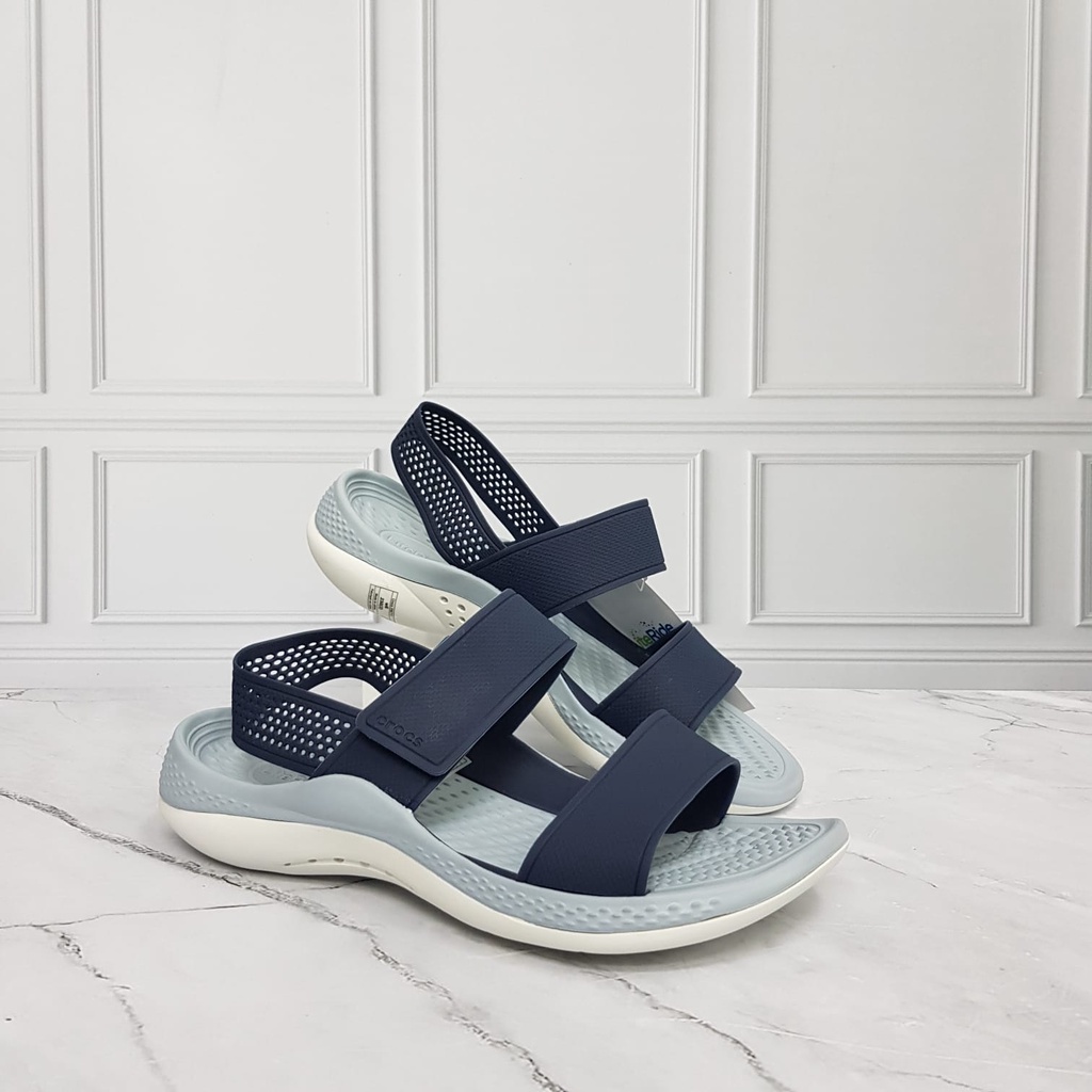 CROCS LITERIDE WOMAN/SEPATU SANDAL WANITA/SANDAL TALI BELAKANG/CROCS WANITA  LITERIDE WOMEN TALI 360
