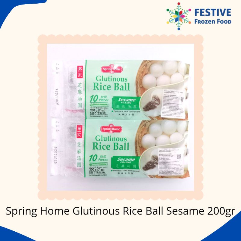 Jual Spring Home Glutinous Rice Ball Sesame 10pcs 200gr | Festive ...