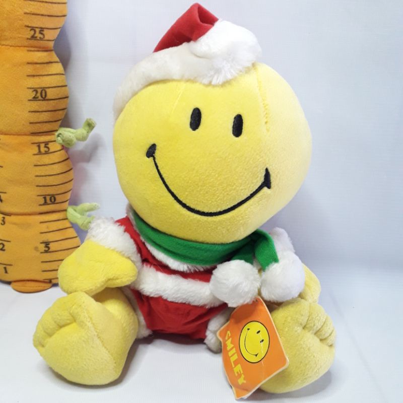 Jual BONEKA EMOTICON SMILEY KOSTUM CHRISMAST ORIGINAL SMILEY WORLD