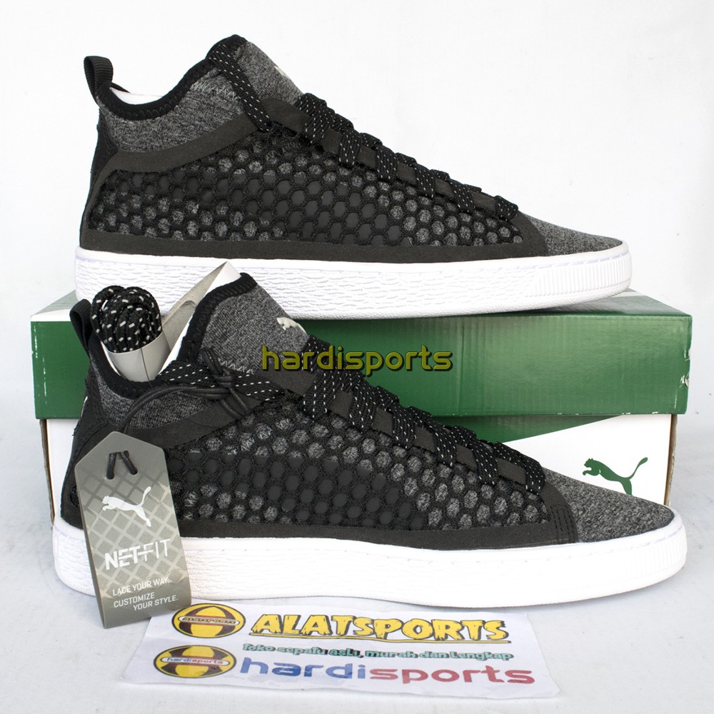 Jual Sepatu Sneaker Pria Puma Basket Classic NETFIT 364249 01 Black ORIGINAL Shopee Indonesia