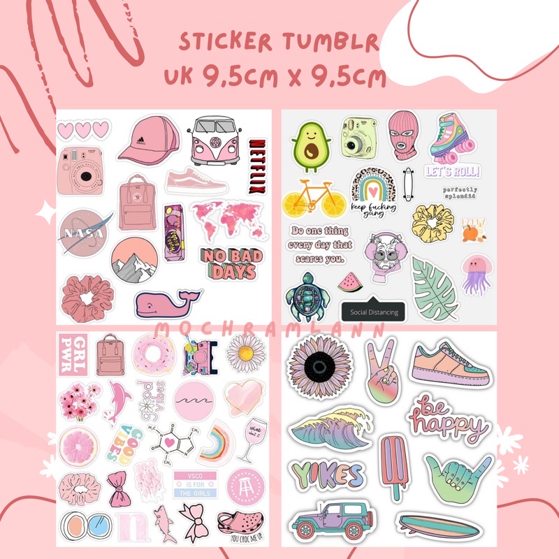 Jual NEW KATALOG !! STICKER TUMBLR AESTHETIC/ STIKER JURNAL / AESTHETIC ...