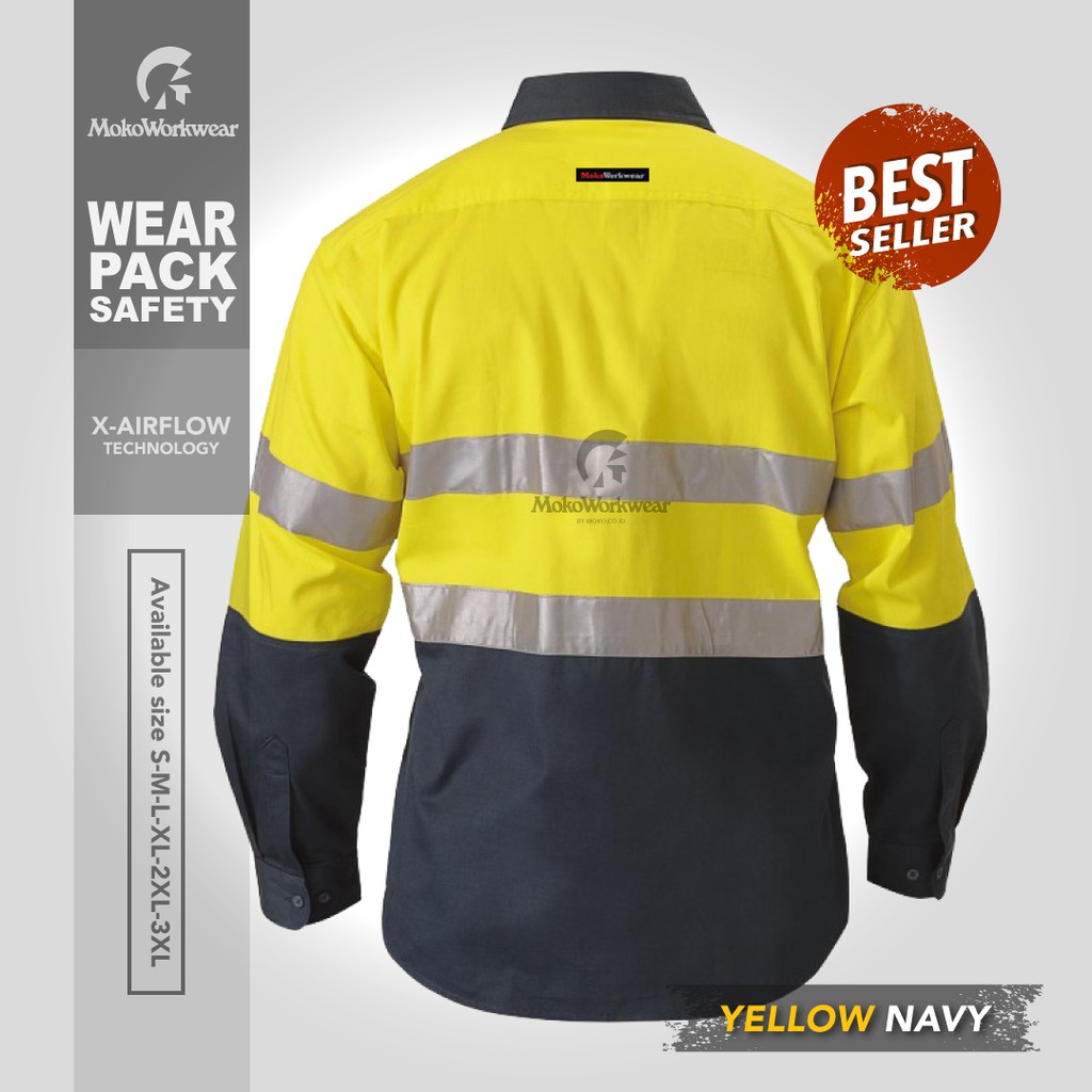 Jual PAKAIAN KERJA SAFETY / BAJU WEARPACK PROYEK / COVERALL BAJU SAFETY ...
