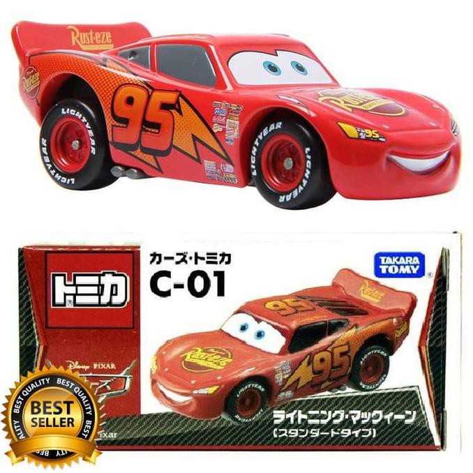 Jual MAINAN Tomica CARS C01 Lightning McQueen Disney Pixar ORI MURAH ...