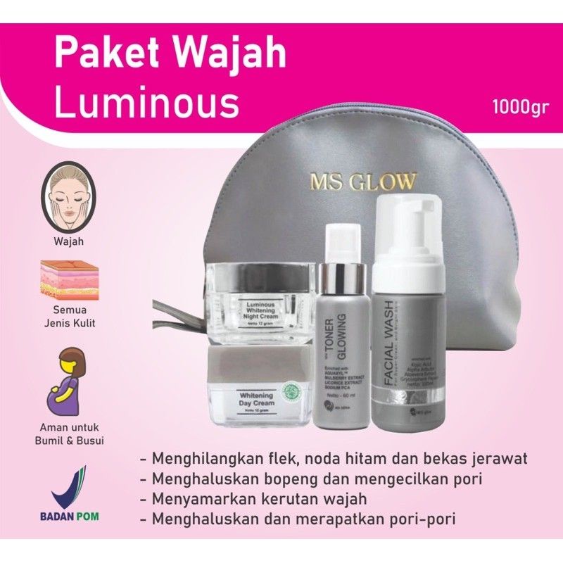 Jual MS GLOW luminiouse series (original BPOM) | Shopee Indonesia