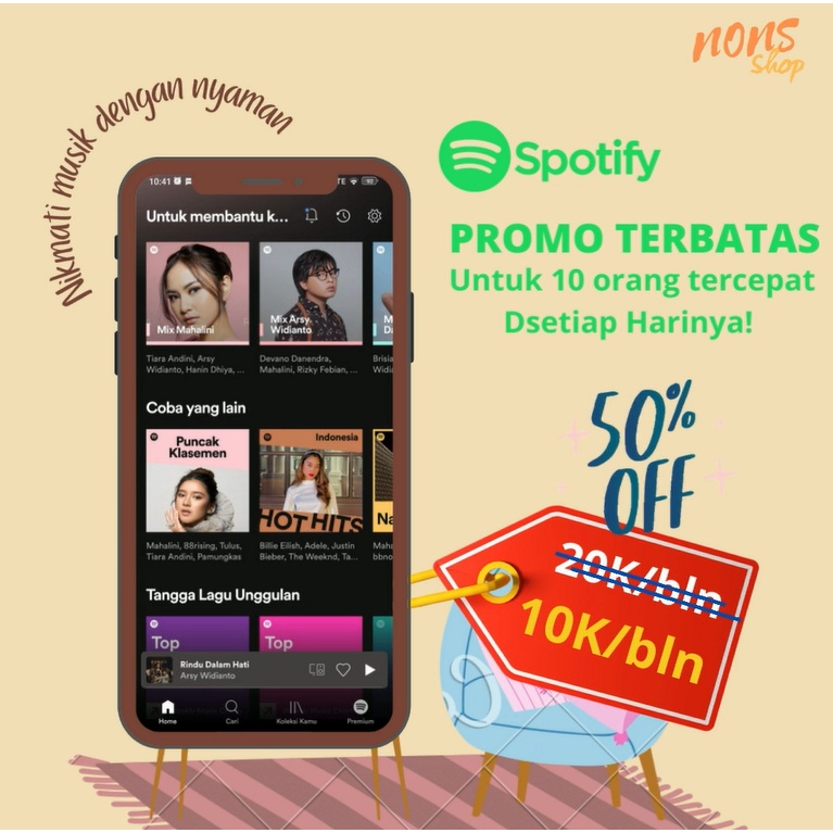 Jual SPOTIFY PREMIUM MURAH Shopee Indonesia