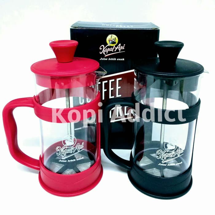 french press kopi kapal api