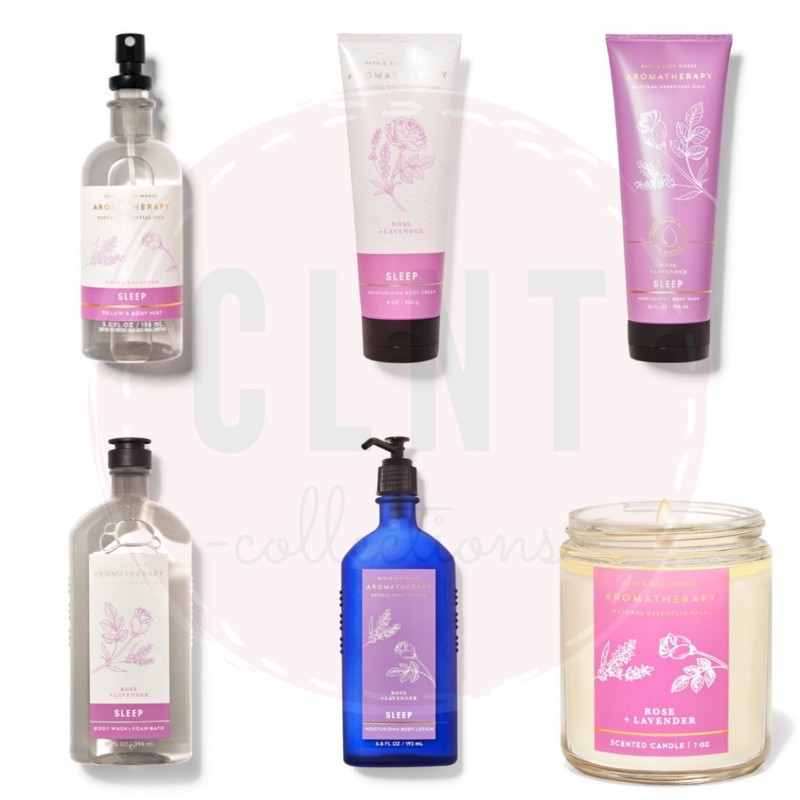 Jual BBW Bath & Body Works Aromatherapy Sleep [Rose + Lavender] (new