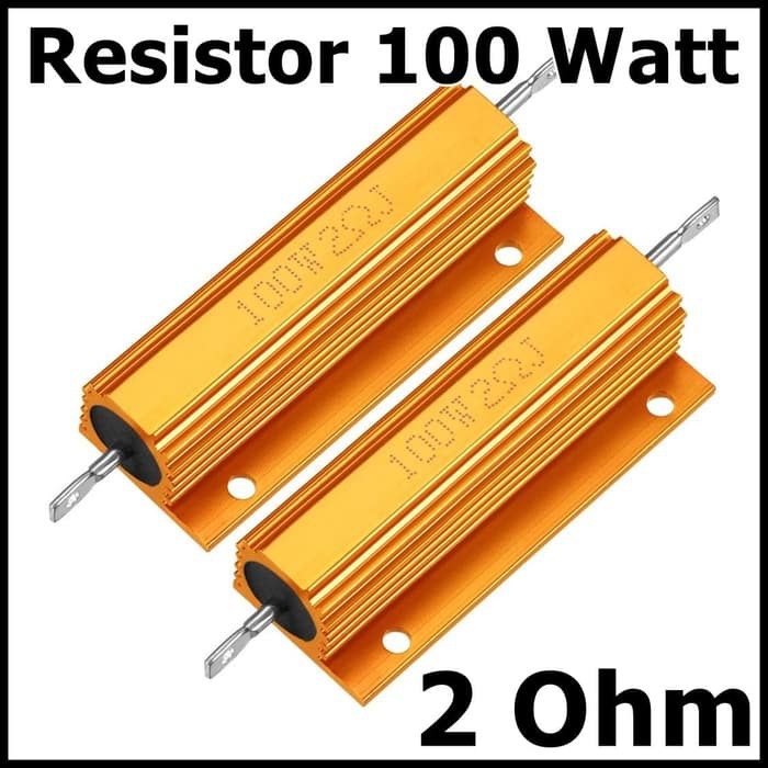 Lot De 5 Résistances Aluminium 100W 2,2 Ohm Avec Boîtier Et Plots à Vis - NEUF (marque Uxcell)