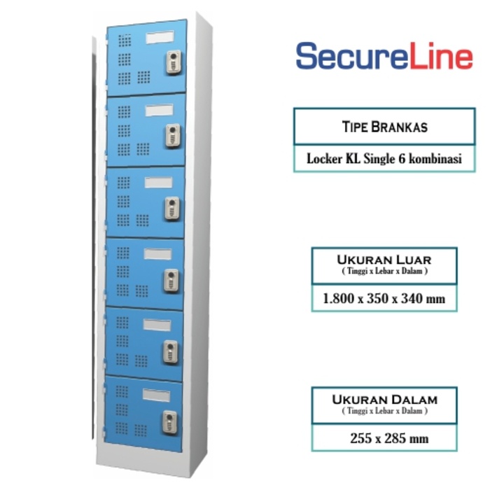 Jual SMART LOCKER SECURELINE KL SINGLE 6 KOMBINASI | Shopee Indonesia