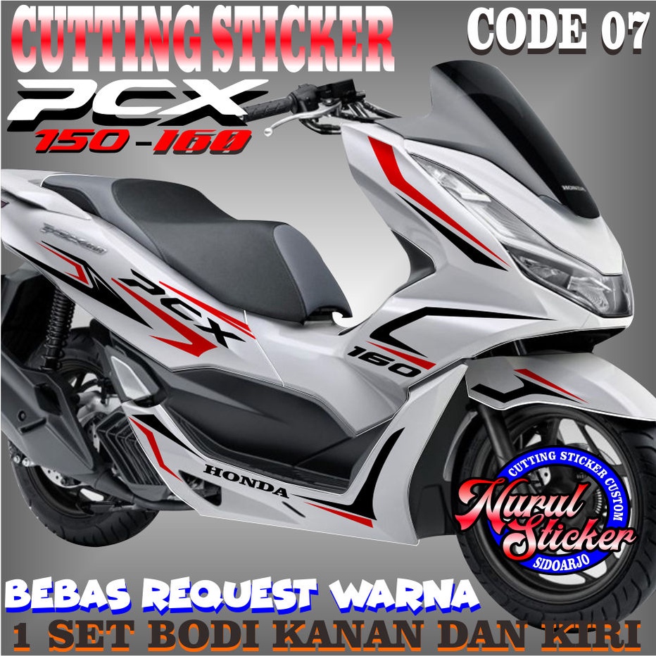 Jual sticker pcx,cutting sticker pcx,sticker motor pcx160 | Shopee ...
