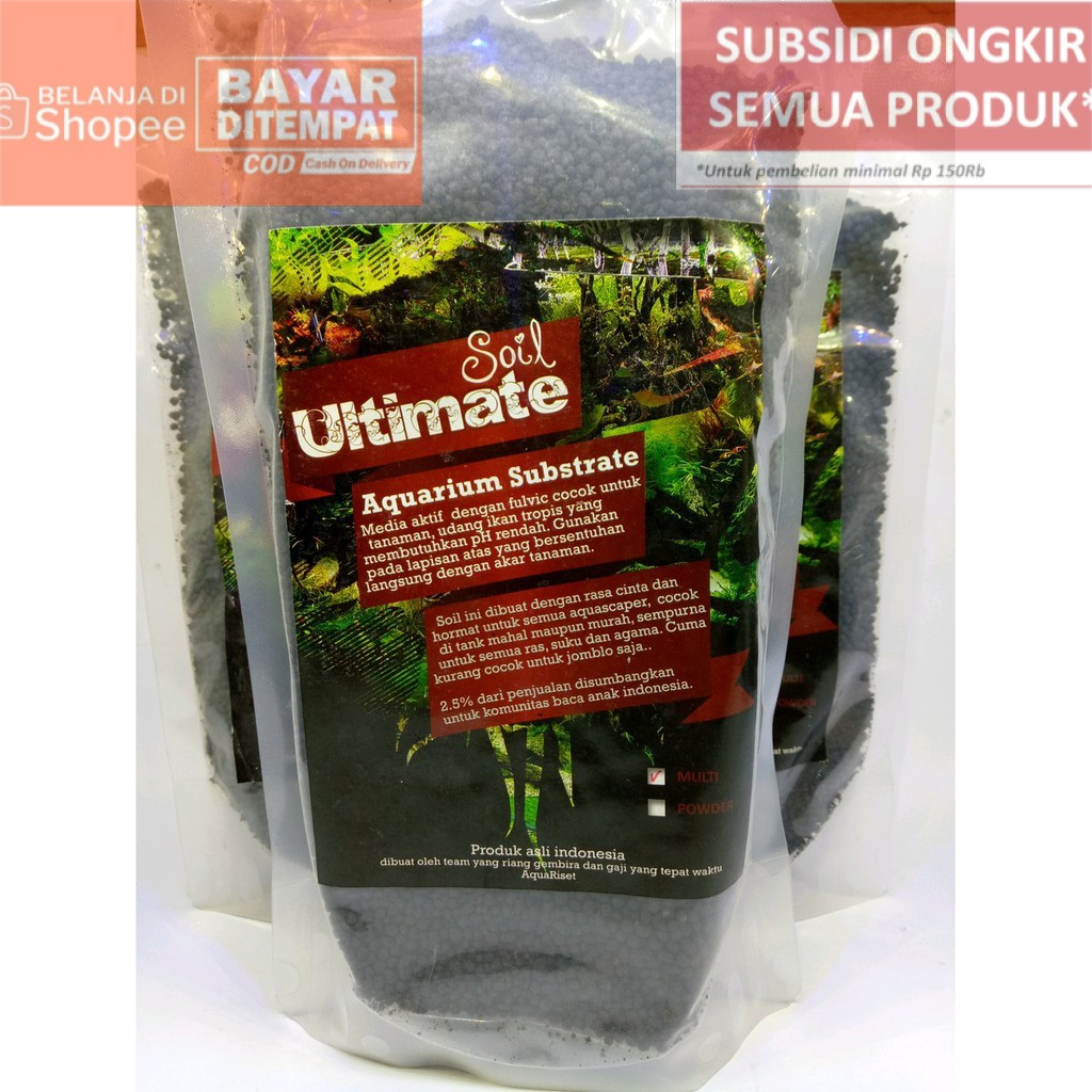 Jual Ultimate Soil Ultimatesoil Media Tanam Tanah Aquascape Aquarium Akuarium Substrate Kg