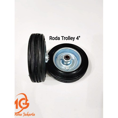 Jual Roda Karet Hitam 4
