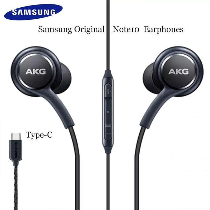 Jual Earphones Samsung USB C Original /OEM IG955 Note 10 A80 S20 A90 Tab S6 AKG Noise Type DAC