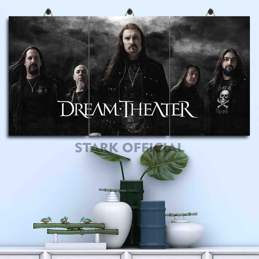 Jual POSTER KAYU BAND DREAM THEATER WALLPAPER 60X30 MULTI PANEL KZ3PN ...