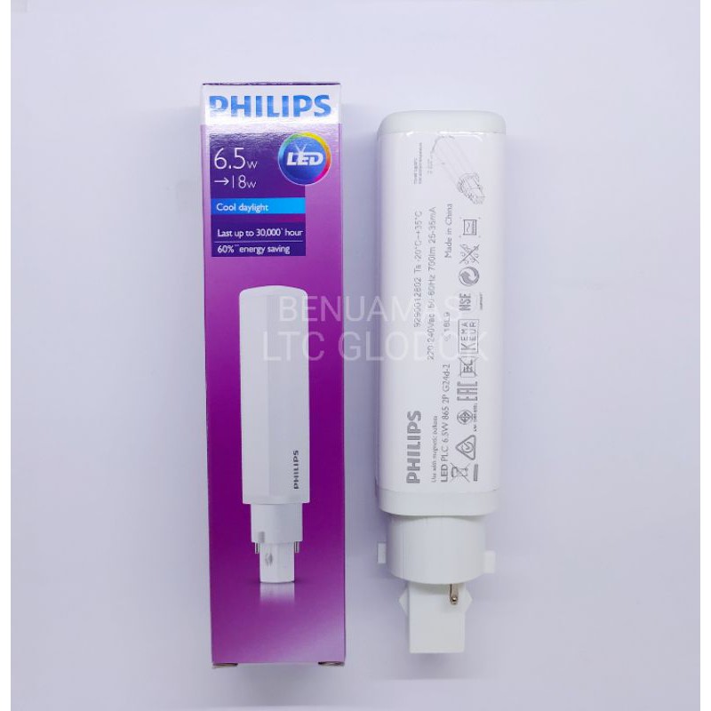 Jual PHILIPS LED PLC 6.5W 8,5W LAMPU LED PLC 220V | Shopee Indonesia