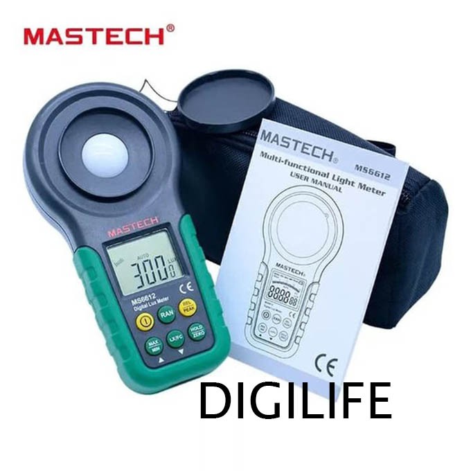 Jual Lux Meter MS6612 Mastech Light Tester Luxmeter FC Cahaya Gauge ...