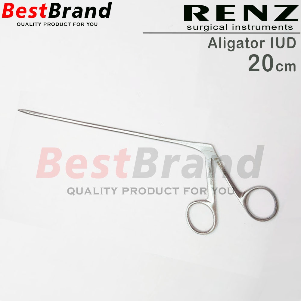 Jual RENZ Klem Aligator IUD Removing Gunting Forcep 20 cm | Shopee ...
