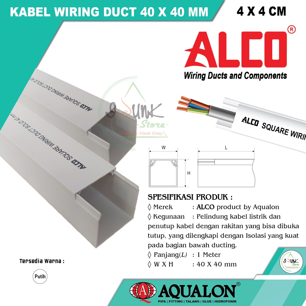 Jual Kabel Protektor Wiring Duct Ukuran X Mm Trunking Alco