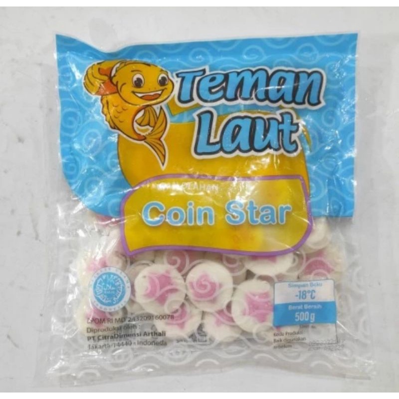 Jual Teman Laut Coin Star Bakso Ikan 500 Gr Frozen Food Shopee