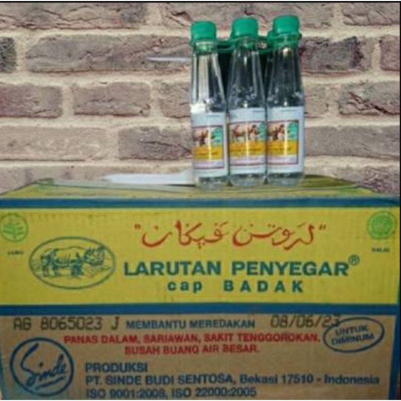 Jual Larutan Penyegar Cap Badak Larutan Botol Kecil Dus Karton Isi 48 Botol 8 Gantung 200 Ml