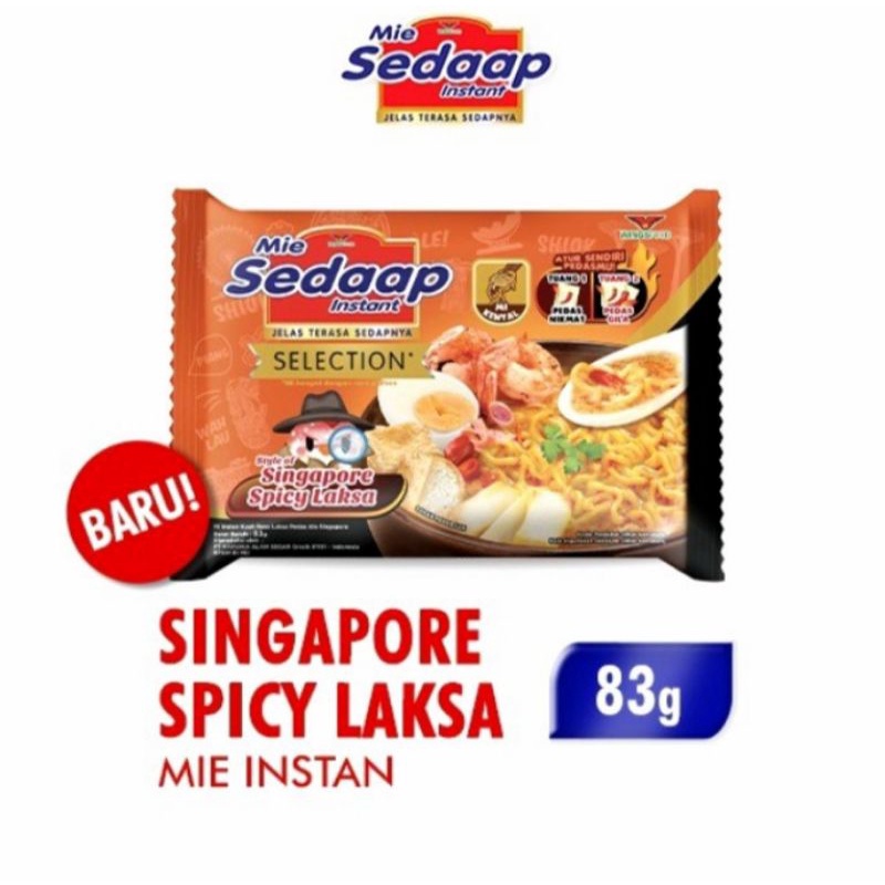 Jual Mie Sedaap Instan Singapore Spicy Laksa 83g 5pcs Shopee Indonesia