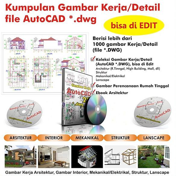 Jual [KODE BARANG Y5619] Kumpulan Gambar Kerja /Detail file AutoCAD dwg ...