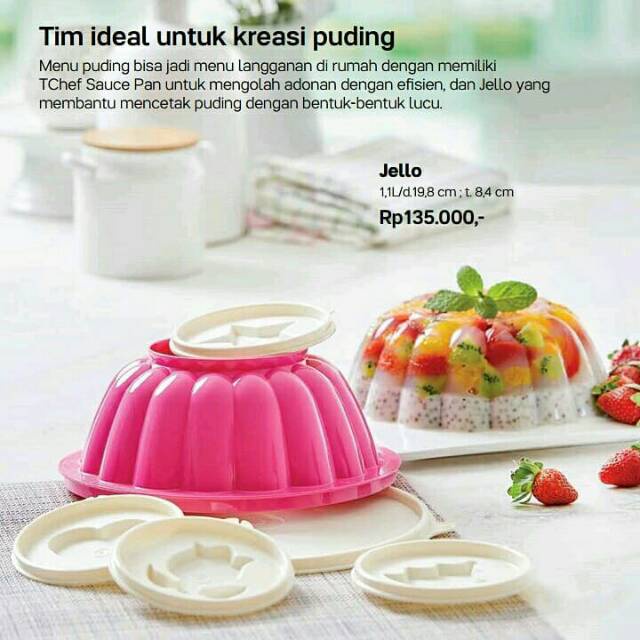 Jual Tupperware Jello (cetakan pudding / cetakan agar / wadah ager / pudding maker) Shopee