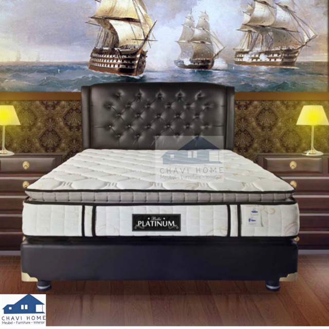 Jual Set kasur spring bed bella platinum springbed lengkap dengan kasur ...
