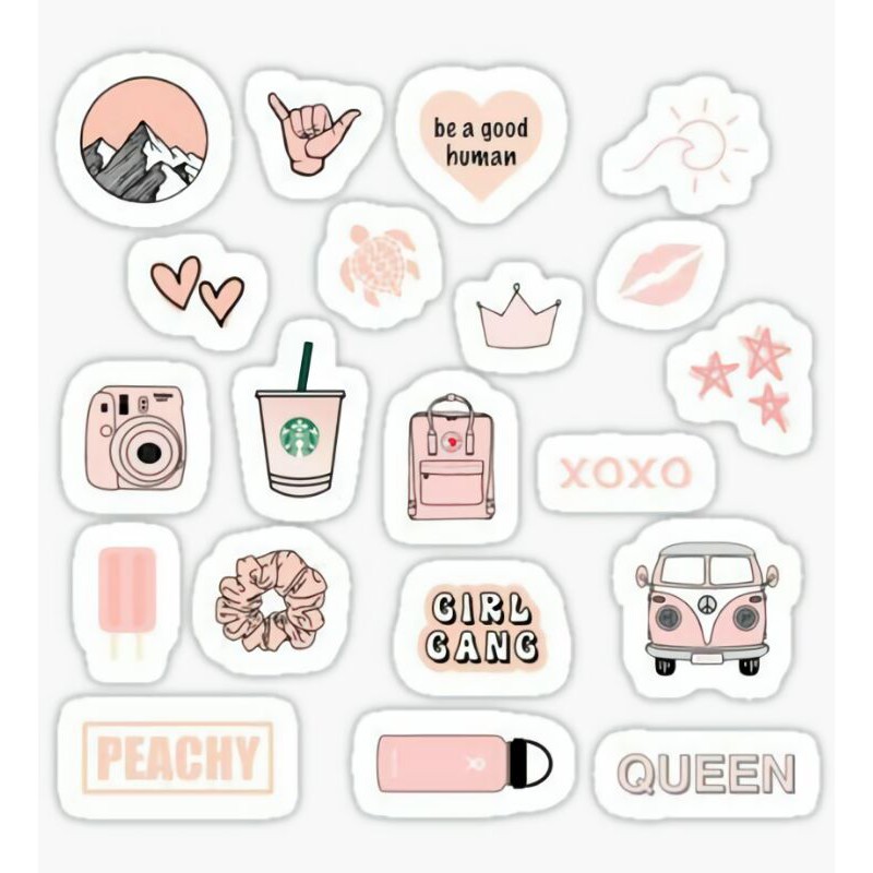 Cute pastel variety sticker pack Sticker for Sale by swaygirls