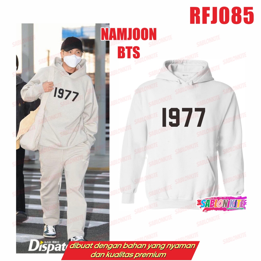 Jual MURAH!!! SWEATER HOODIE KPOP NAMJOON RM 1977 RFJ085 UNISEX