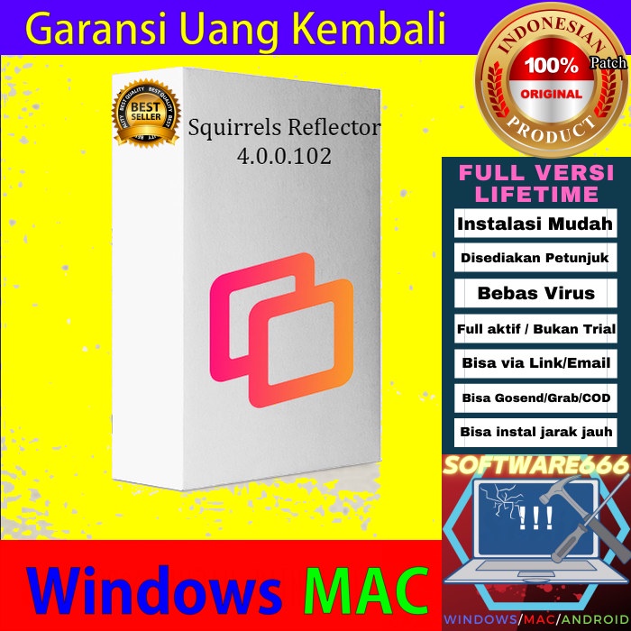 Jual Software Screen Mirroring: Squirrels Reflector 4 [WIN] | Shopee ...