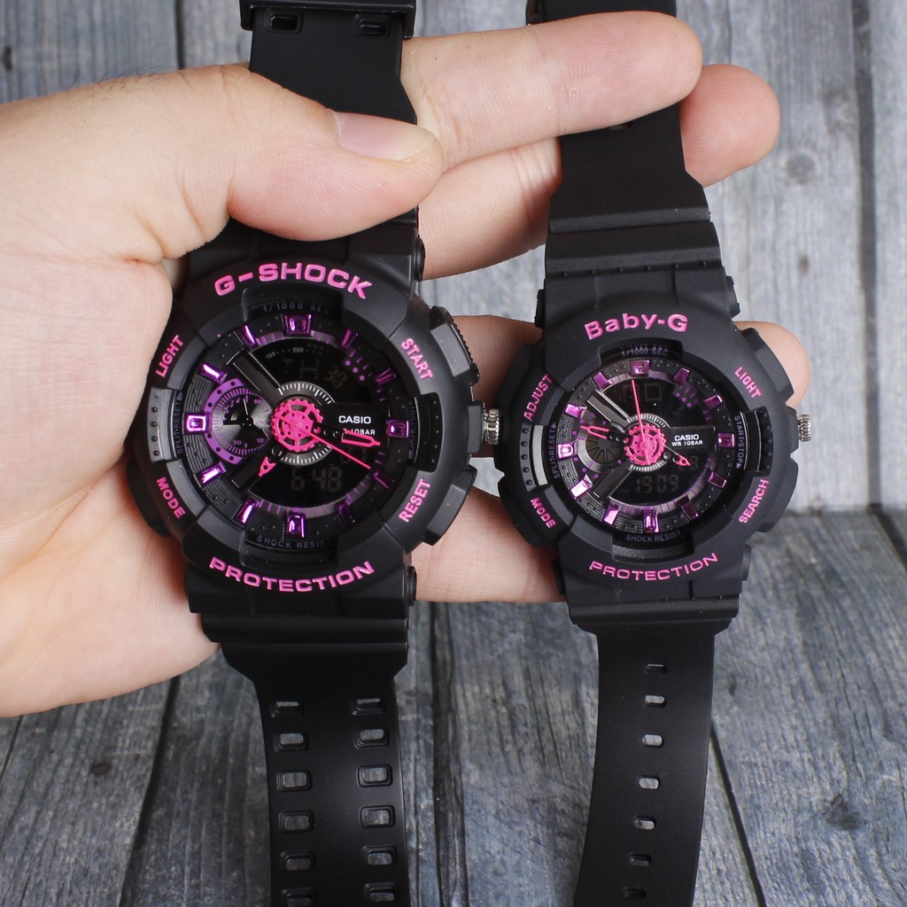 G shock hot sale black pink