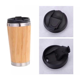 Jual Tumbler Botol Minum Bambu 450ml / Bamboo Coffee Cup Travel ...