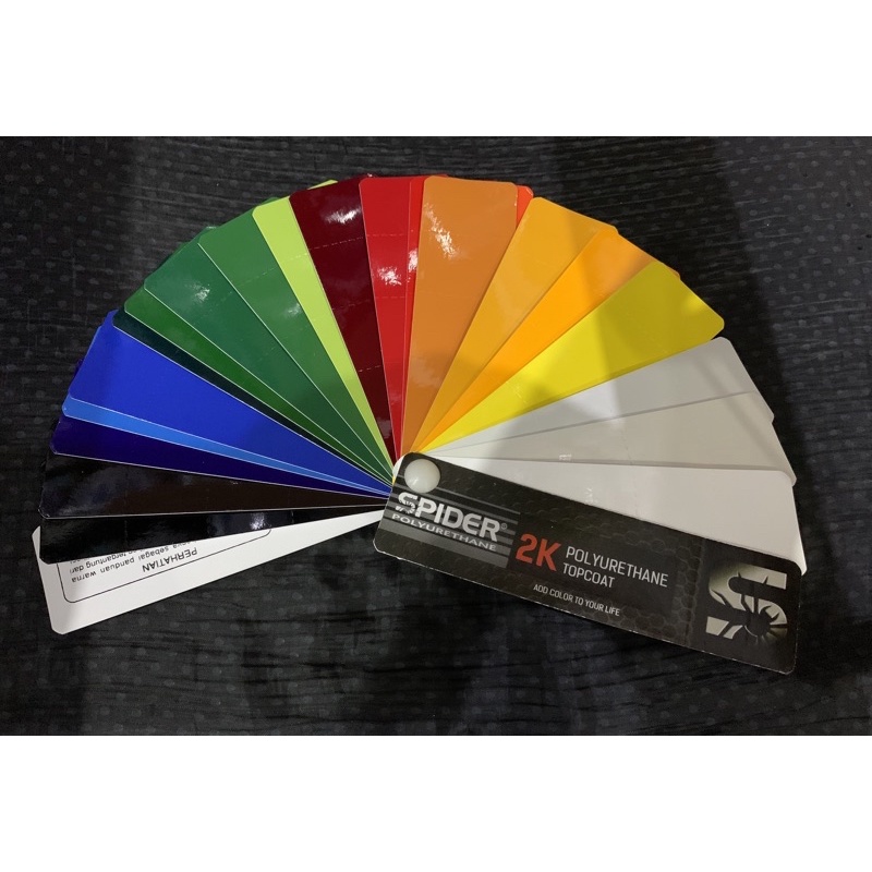 Jual Kartu warna katalog warna SPIDER PU 2k | Shopee Indonesia