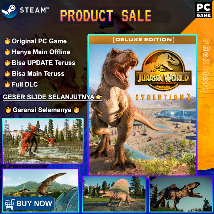 Jual Jurassic World Evolution 2 Premium Edition PC Game ORIGINAL ...