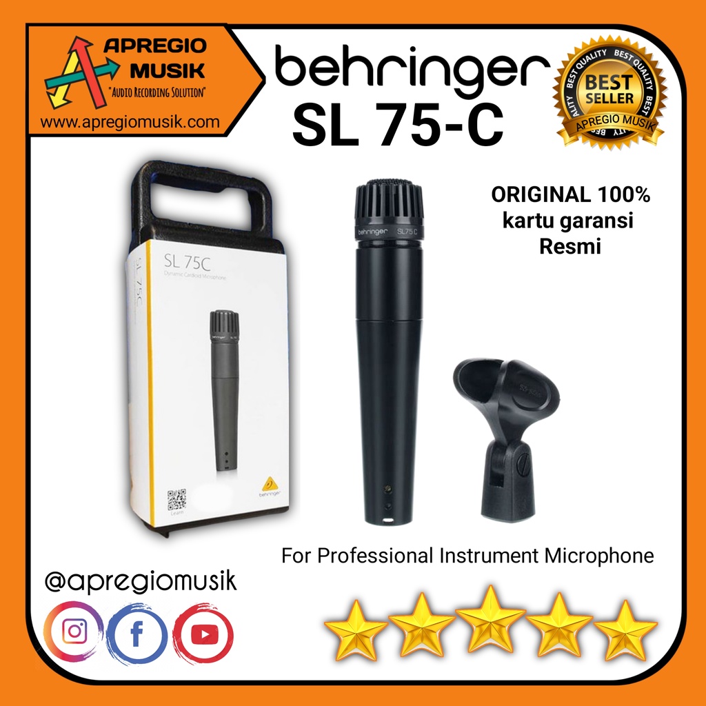 Jual Behringer SL 75C SL75C SL 75C Instrument Microphone ORIGINAL