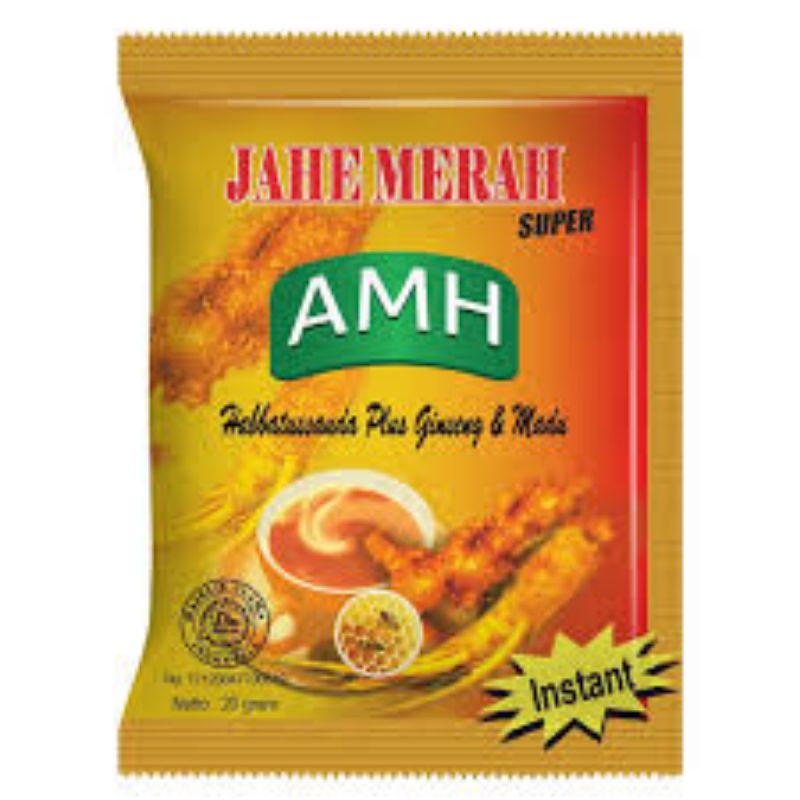 Jual AMH Jahe Merah Sachet 20 Gram | Shopee Indonesia