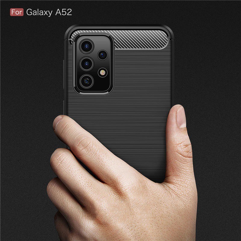 Jual Case Samsung A52 A72 Case Softcase Black Carbon Camera