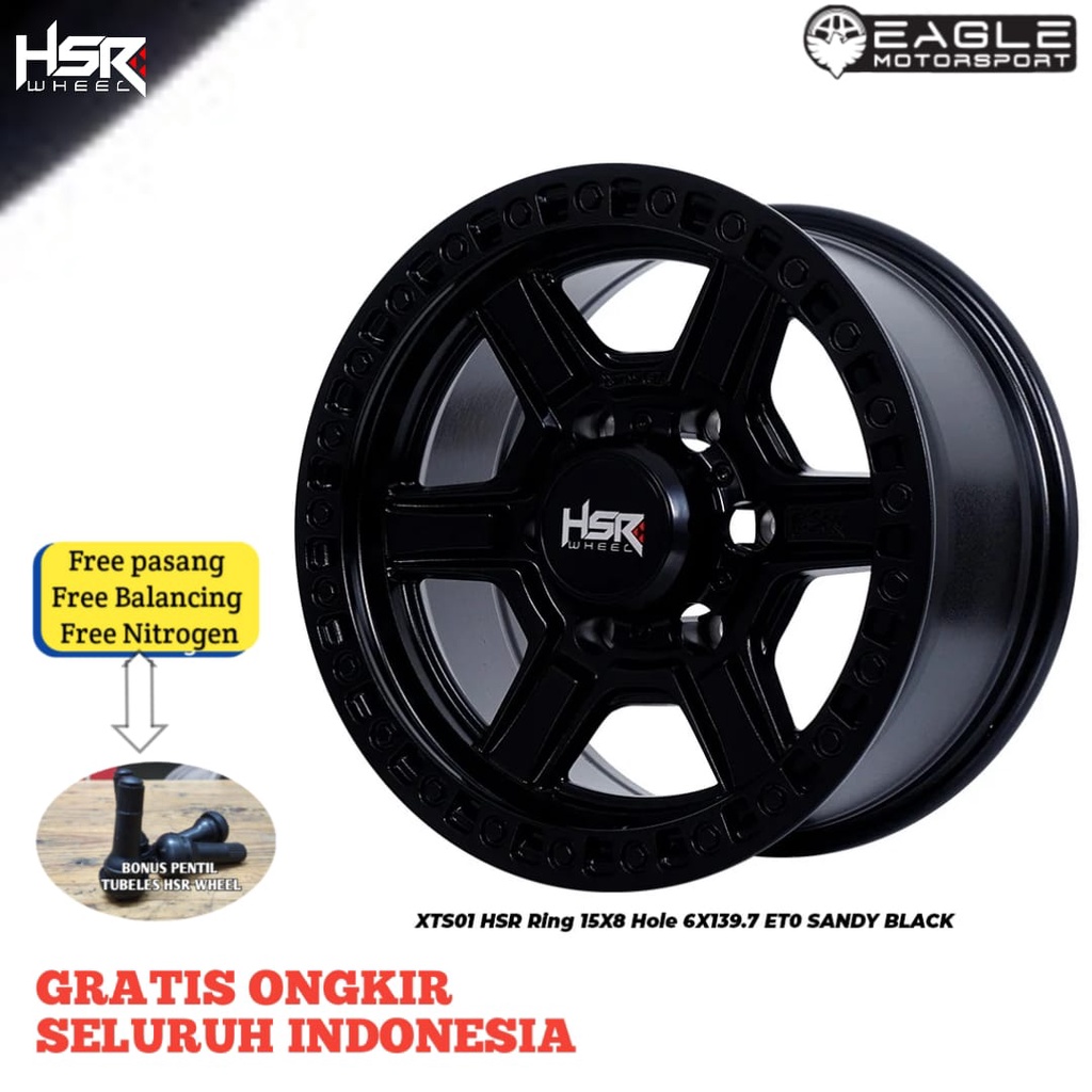 Jual Velg Mobil R15 Ring 15 Pelek Mobil Off-Road HSR XTS01 R15 Pajero ...