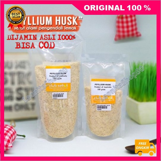 Jual [BISA COD] Psyllium Husk (Serat Alami) 100GR ASLI | Shopee Indonesia