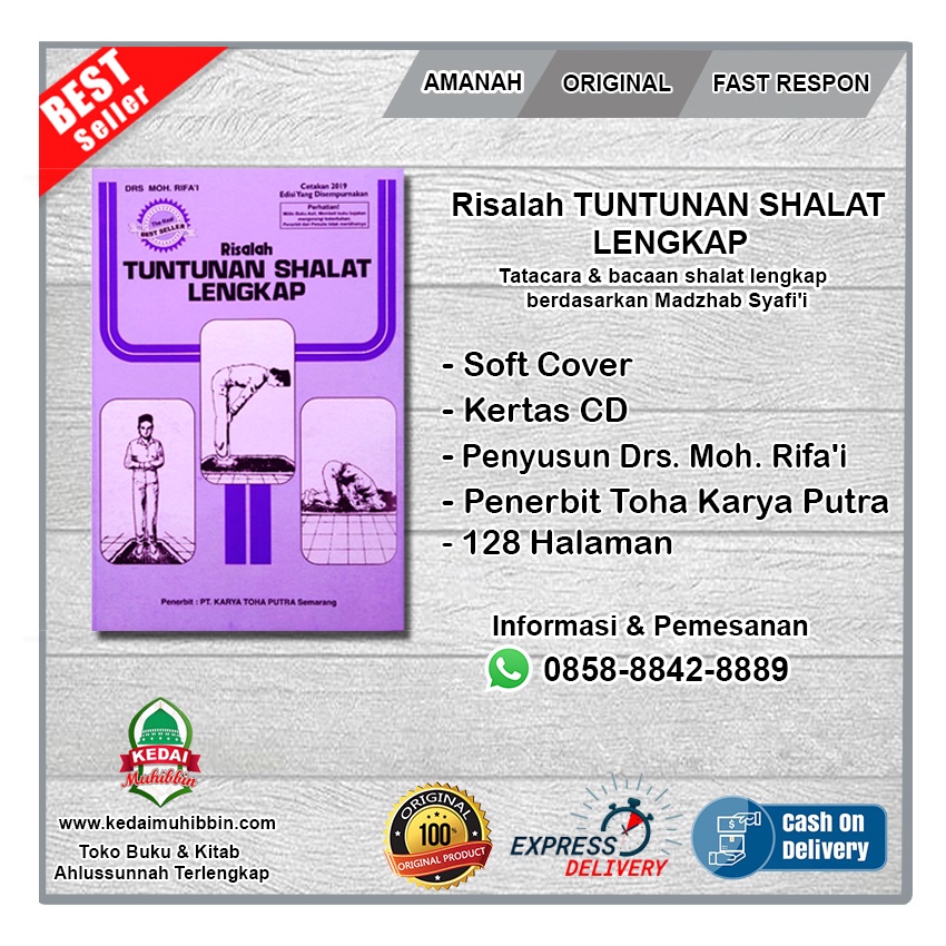 Jual RISALAH TUNTUNAN SHALAT LENGKAP - Tatacara & Bacaan Shalat Lengkap ...