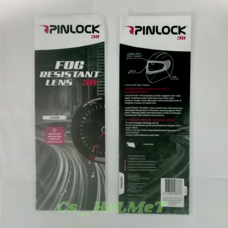 Jual ANTI FOG / PINLOCK 30 ANTI EMBUN UNTUK HELM NHK FULL FACE | Shopee ...
