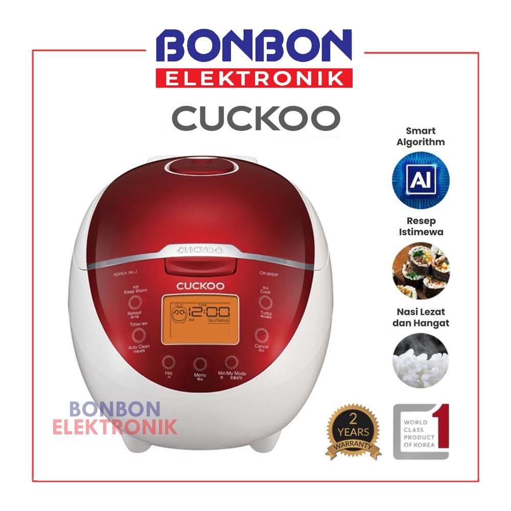 Jual CUCKOO AllinOne Smart Digital Rice Cooker CR0655F 1.08L