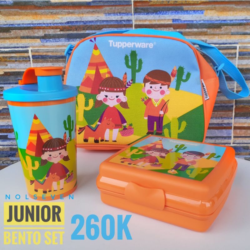 Jual Junior Bento set tupperware | Shopee Indonesia